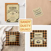 Halloween pompoensap label