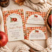Appel Van Mijn Oog Herfst Gingham Baby Borrel Kaart
