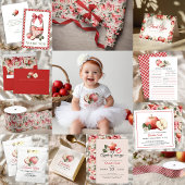 Red Gingham Check Party Ribbon Satijnen Lint