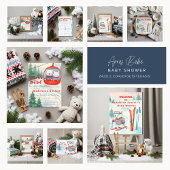 Après Bébé Polar Bear & Arctic Fox Skiing Tissuepapier