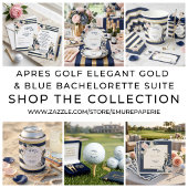 Apres Golf Bachelorette Feest Uitnodiging Marinebl