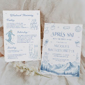 Apres Ski Winter Bachelorette Party Reclamebord Met Voetstuk