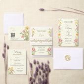 April Blossom Garden Narcis Monogram Sticker (Personaliseer de collectie van deze zelfstandige maker.)