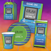 Arcade-verjaardag, gamer-verjaardagsuitnodiging spandoek