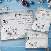 Baby Het is koud buiten de Arctic Animal Shower Wi Bedankjes Labels