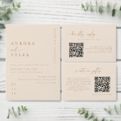 Moderne bruiloft met bruine tint foto save the date (Personaliseer de collectie van deze zelfstandige maker.)