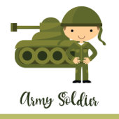 Leger Dank u Kaarten Gepersonaliseerd (Militair)