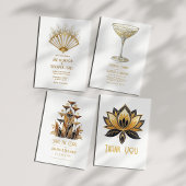 Black & Silver Gatsby Art Deco Couples Shower Kaart