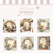 Art Nouveau Lily Wedding – Floral Lijst Design Save The Date