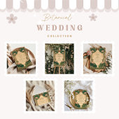 Art Nouveau Lotus Bloemen Huwelijk Kaart