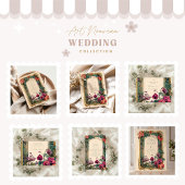 Art Nouveau Orchidee Lijst bruiloft Save The Date