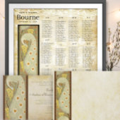 Art Nouveau Deer Damask Return Address Labels