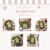 Art Nouveau Pumpkin Wedding Bedankkaart