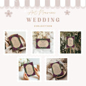 Art Nouveau Thistle Wedding Bedankkaart