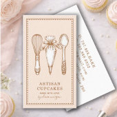 Cupcake Baker Bakery Pastry Chef Visitekaartje