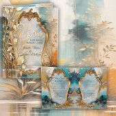 Artistieke Aziatische Oosterse Golven & Sceneries All In One Uitnodiging