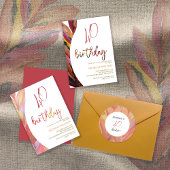 Artistic Feathers Floral Waterverf Art Kaart