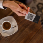 Eenvoudig Modern Professioneel QR Code Vrouwelijk  Vierkante Button 5,1 Cm