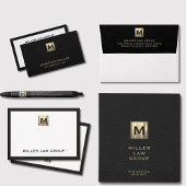 Elegant Monogram Zakelijk briefpapier