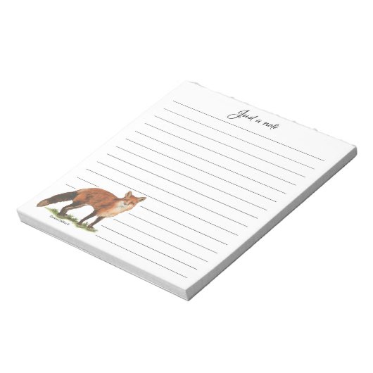 Collection Australian Fox Note Pad Notitieblok (Linkerzijde)