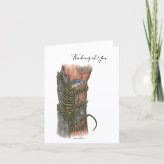 Collection Australian Lizard Note Card Feestdagen Kaart