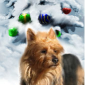 Australische kerstcadeautjes voor terrier t-shirt