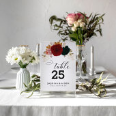 Herfst Goud Bourgogne Smaragden Greeny Bruiloft Cadeaupapier