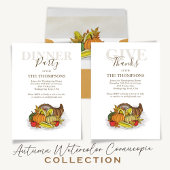 Happy Thanksgiving Simple Autumn Harvest Custom Servet