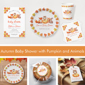 Pumpkin Hartelijk dank voor het Baby shower dat di Ronde Sticker