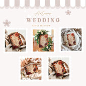 Autumn Dahlia Elegance bruiloft Save The Date