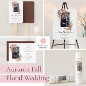 Rustieke Herfst Herfst Bloemen Foto Save the Date