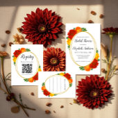 Herfst Bloemen Bruiloftsborrel Bedankdoosjes