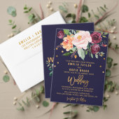 Autumn Floral Buffet Food Labels Kaart (Personaliseer deze collectie van deze onafhankelijke maker. Test)