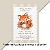 Gezellig Autumn Fox Baby shower Gezellig Woodland  Cadeaupapier