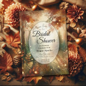 Autumn Glow in the Enchanted Forest Wedding Kaart