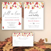 Waterverf vallende bladeren - mimosas poster