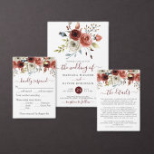 Herfst Kleuren Waterverf Bloemen Save the Date Kaart (Personaliseer de collectie van deze zelfstandige maker.)