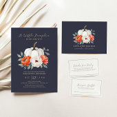 Een beetje pompoen Baby shower Kaarten en geschenk Poster