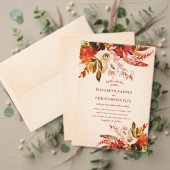 Elegante rustieke Herfst Bloemen Trouwtafel Nummer Reclamebord Met Voetstuk (Personaliseer deze collectie van deze onafhankelijke maker. Test)