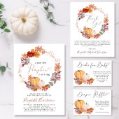 Terracotta Pompoen Waterverf Baby shower Vierkante Sticker