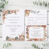 Herfst herfst kleuren peach roze browns Weddenscha (Personaliseer de collectie van deze zelfstandige maker.)