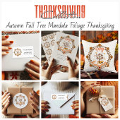 Thanksgiving Maple verlaat lijst in de herfst Ronde Sticker