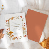 Autumn Botanical Whimsy Herfst Baby shower Welkom Poster