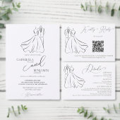 Elegante B&W Tux & Jurk Dank u Bruiloft Bedankdoosjes (Personaliseer de collectie van deze zelfstandige maker.)