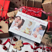 Baby's Eerste Kerstmis Gepersonaliseerd Zelfinktende Stempel