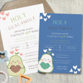 Dank u Avocado Baby shower, Party Avocado Bedankkaart