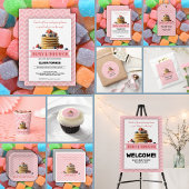 Baby & Brunch Roze Aardbeienpannenkoeken Baby show Papieren Bordje