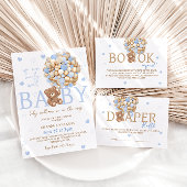 Beren harten & ballonnen Minimal Bohemian Baby Boy Ronde Button 3,2 Cm