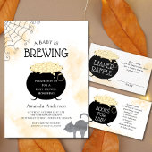 Een Baby breekt neutraal halloween Baby shower Kaart