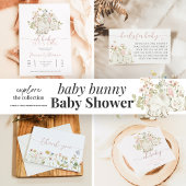 Bunny Baby Girl Douche Uitnodiging